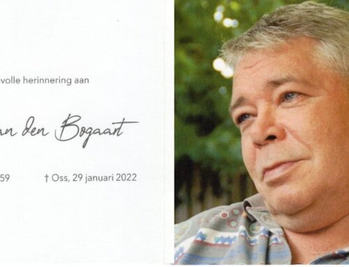 In memoriam Peter van den Bogaart